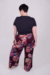 Mayes NYC Tracy Drape Neck Tee in Off-Black worn by model Max