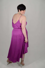 Mayes NYC Steph Tank Top in Solid Berry worn by model Max