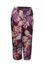 Mayes NYC Frances Wide Leg Lounge Pant in Leaf print